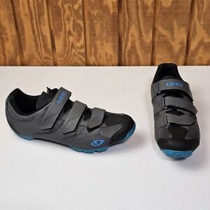 Giro Carbide R II Mens Size 12 Mountain Cycling Shoe Gray & Blue